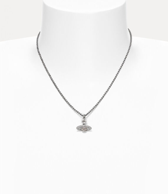 Vivienne Westwood New Petite Orb Pendant Necklace in PLATINUM